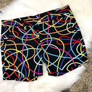 Loudmouth golf women's 'scribbles' shorts size 6